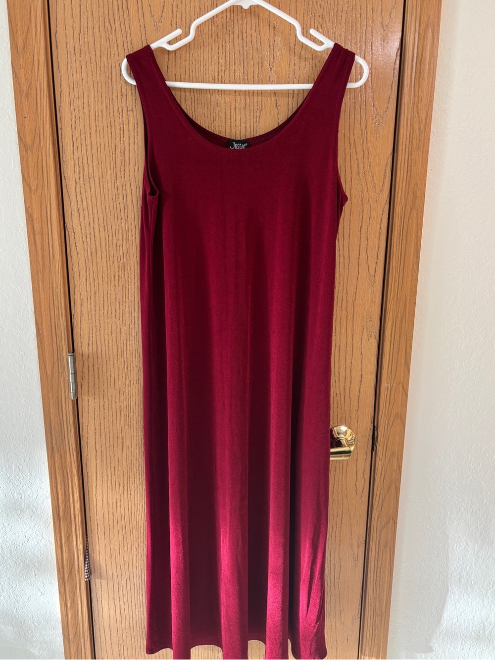 JOSTAR NWOT Rich Burgundy A-line Maxi Dress, size M